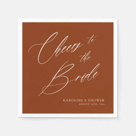 Romantische Boheemse Gril Script Bruidsmeisjes Uit Servet (Voorkant)