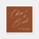 Romantische Boheemse Whimsy Script Bruidsmeisjes U Servet (Voorkant)