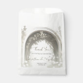 Romantische Boho Botanische Boog Huwelijk Bedankzakje (Voorkant)