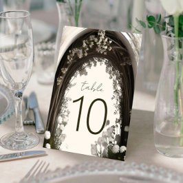 Romantische Boho Botanische Boog Huwelijk Kaart