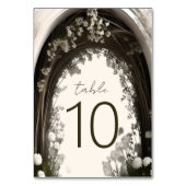 Romantische Boho Botanische Boog Huwelijk Kaart (Achterkant)