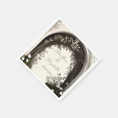 Romantische Boho Botanische Boog Huwelijk Servet (Hoek)