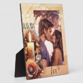 Romantische Boho Chic Verloving fotoplaat (Zijkant)