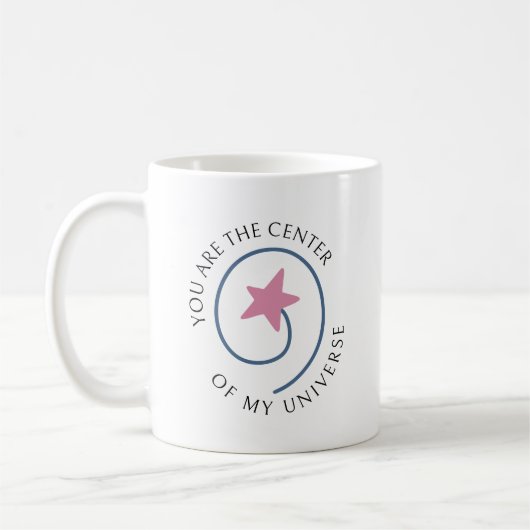 Romantische boodschap Minimalistische Valentijn Gi Koffiemok (Links)