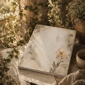 Romantische Botanische Ephemera Tuin Collage Notitieblok