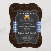 Romantische BREWS voor hun "ik doe"-Verloving Kaart (Voorkant / Achterkant)