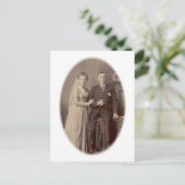  Romantische bride en bruidskaarten Briefkaart (Staand voorkant)