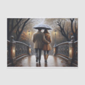 Romantische Bridge Walk Decoupage Tissuepapier (Voorkant)