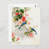 -Romantische Briefpapier vogels Briefkaart (Voorkant / Achterkant)