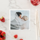 Romantische bruid & bruidegom bruiloft servet (Insitu)