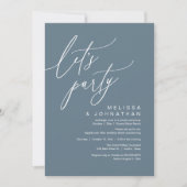 Romantische bruiloft Dancing, Let's Party Kaart (Voorkant)