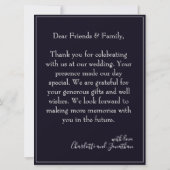 Romantische bruiloft in zwarte elegantie (Achterkant)