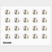 Romantische bruiloft Sticker (Vel)