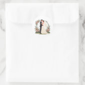 Romantische bruiloft Sticker (Tas)