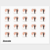 Romantische bruiloft stickers (Vel)