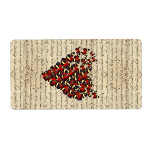 Romantische butterie etiket