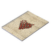 Romantische  butterie notitieboek (Linkerzijde)