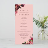 Romantische chrysant op roze ragfijne zijde programma (Staand voorkant)