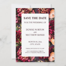 Romantische Chrysanthemum op Midnight Plum Save Da