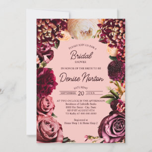 Romantische Chrysanthemum op Roze Gossamer Kaart