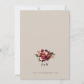 Romantische ChrysanthemumOp perfect Bleke bruiloft Kaart (Achterkant)