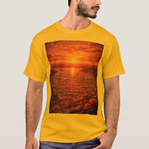Romantische Citaten Natuur Landschapsontwerp T-shirt