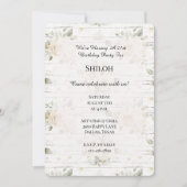 Romantische Crème Witte Bloemen Boho Verjaardag Kaart (Voorkant)