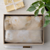 Romantische Crème Witte Rozen Bruiloft Tissuepapier (Geschenk)