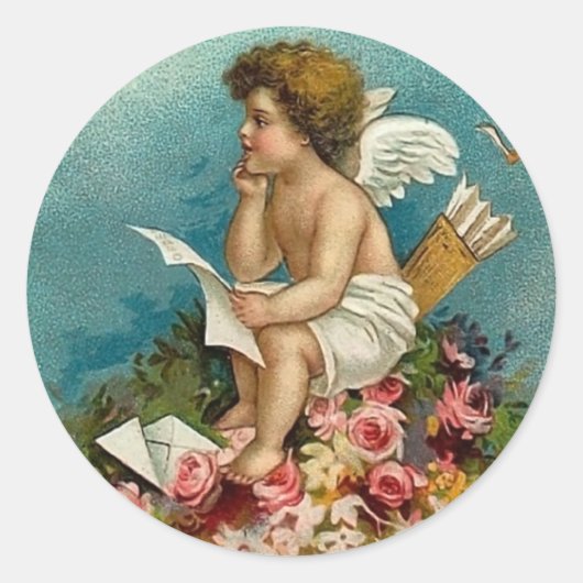 Romantische Cupido Valentijn Stickers (Voorkant)
