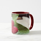 Romantische Daisy met Rode Hart accenten Mok (Voorkant rechts)