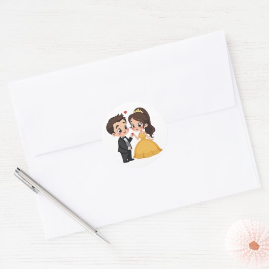 Romantische dans Sticker (Envelop)