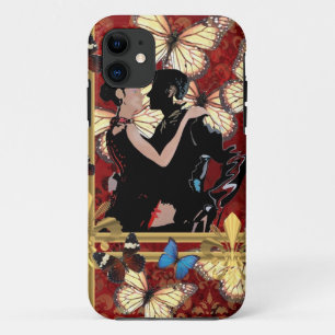 Romantische dansers en vlinders iPhone 11 hoesje