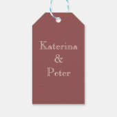 Romantische datum cadeaulabel (Achterkant)