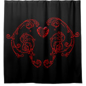 Romantische, delicate Gothic Douchegordijn (Voorkant)