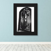 Romantische deur canvas afdruk (Insitu (Houten vloer))