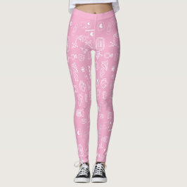 romantische doedel leggings