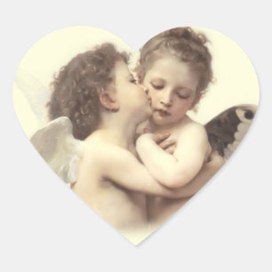 Romantische Eerste Kus Hart Sticker