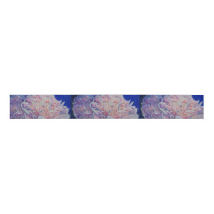 Romantische elegante roze witte pastel waterverf grosgrain lint