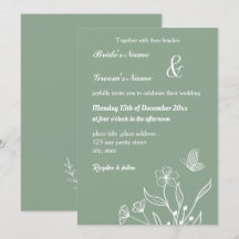 Romantische elegante salie groene bloemen bruiloft