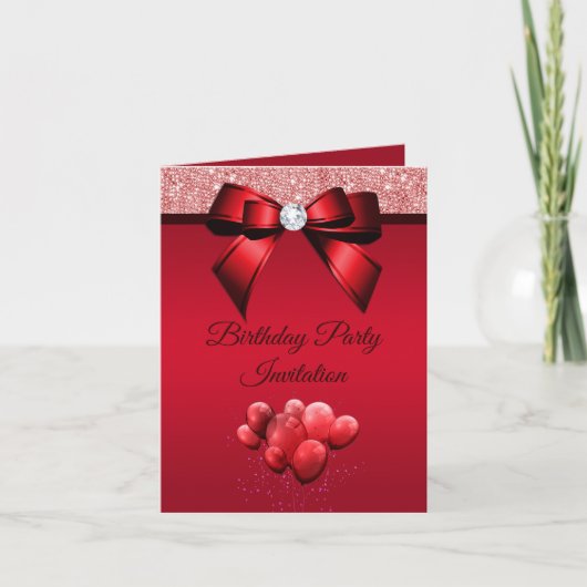 Romantische elegantie verjaardagsfeestje (Voorkant)