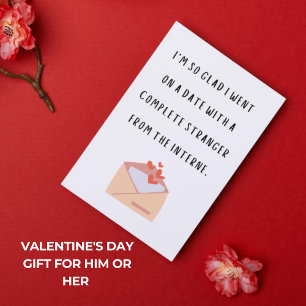 Romantische en humoristische Valentijnse geschenke Kaart