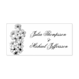 Romantische en poëtische pastel Lila Waterverf Zelfinktende Stempel