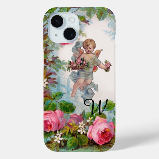 ROMANTISCHE ENGEL DIE ROZE ROZEN EN BLOEMEN VERZAM Case-Mate iPhone CASE (Achterkant)