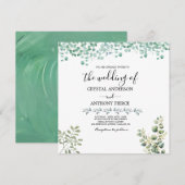 Romantische Eucalyptus Thematuin Kaart (Voorkant / Achterkant)