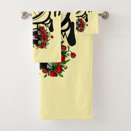 Romantische fiets badhanddoek set bad handdoek (Insitu)