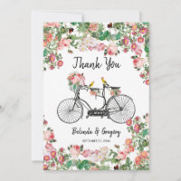 Romantische fietsenbloemen en vogelweddenschappen