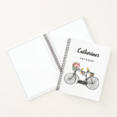 Romantische  fietsenbloemen notitieboek (Binnen)