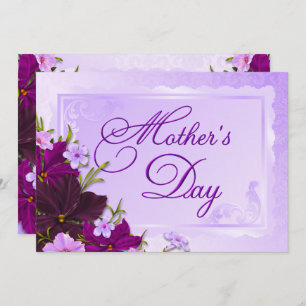 Romantische Floral Moederdag Brunch Kaart