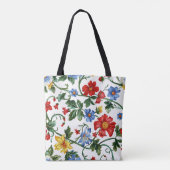 Romantische Floral Vine Canvas tas (Achterkant)