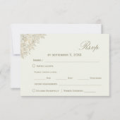 Romantische Floral Wedding RSVP | Script-lettertyp (Voorkant)